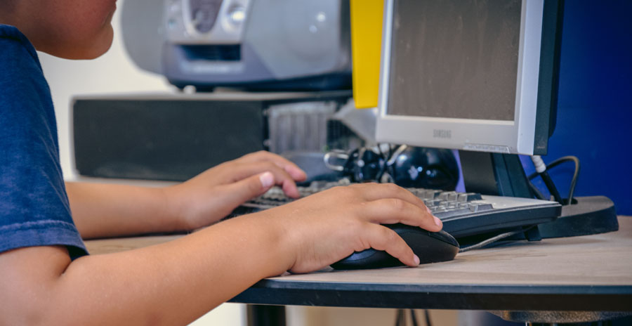 Groep 3 op de computer